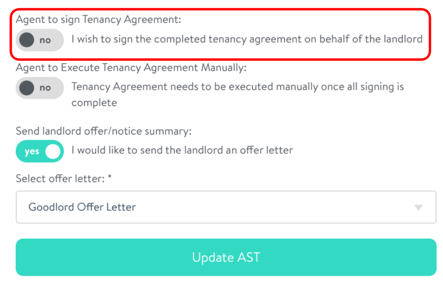 Request the landlord to sign the Tenancy Agreement